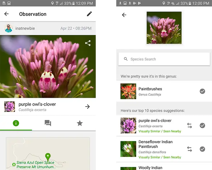 Community-driven iNaturalist app interface